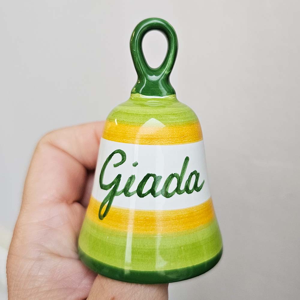 Campanella righe verdi gialle