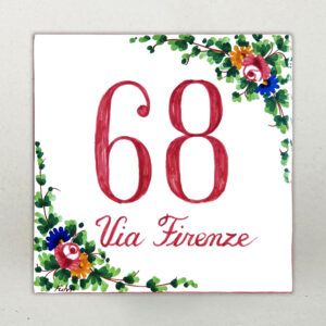 Mattonella personalizzata in ceramica artigianale
