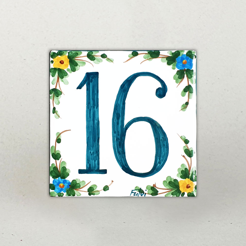 Mattonella personalizzata in ceramica artigianale